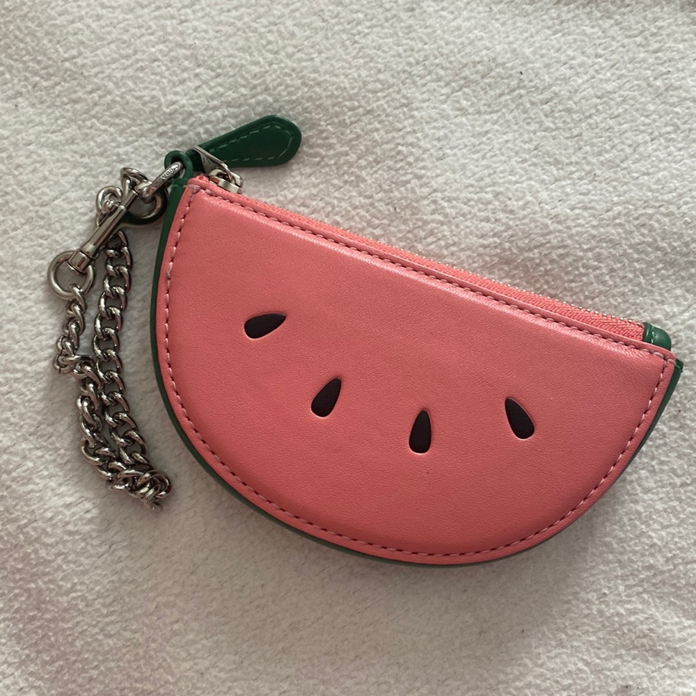 (2/$45💖) Coach Watermelon Zipped Pouch